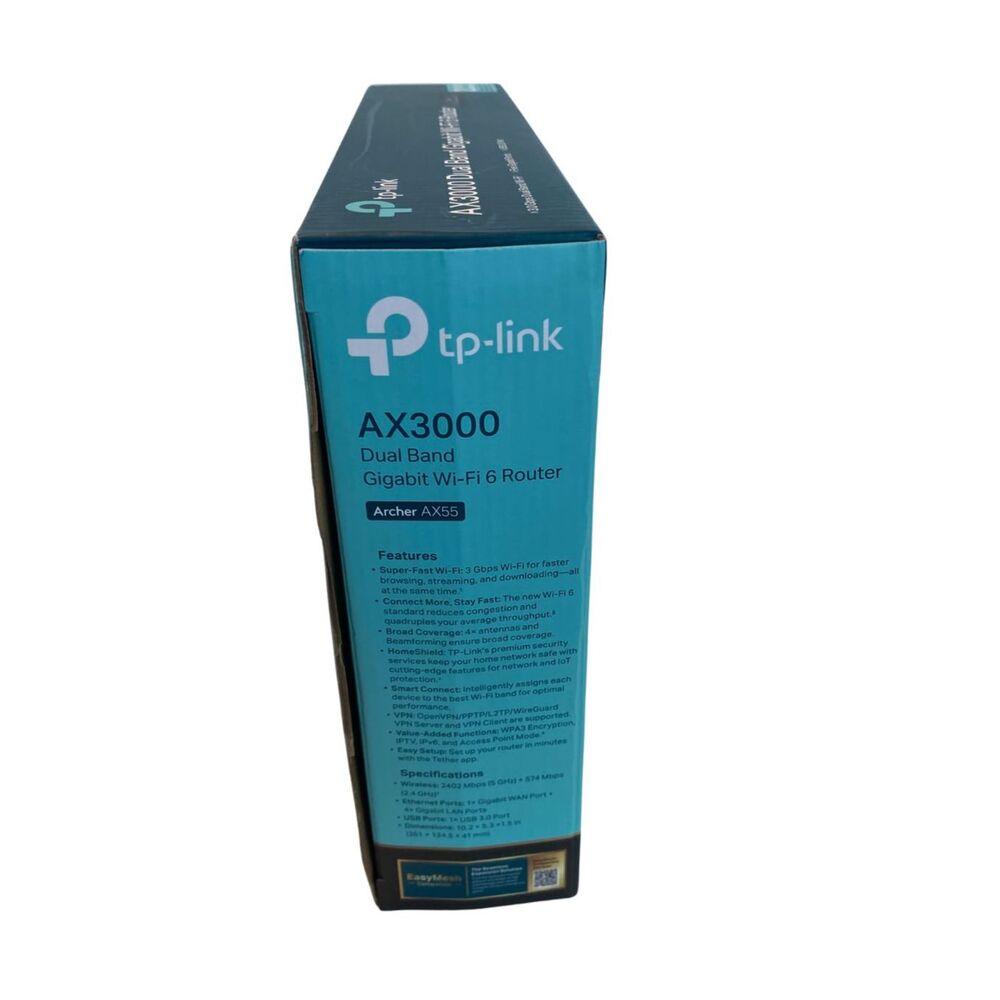 TP-Link AX3000 Dual Band WiFi 6 Router Gigabit Wireless Internet Open Box - Picture 4 of 5